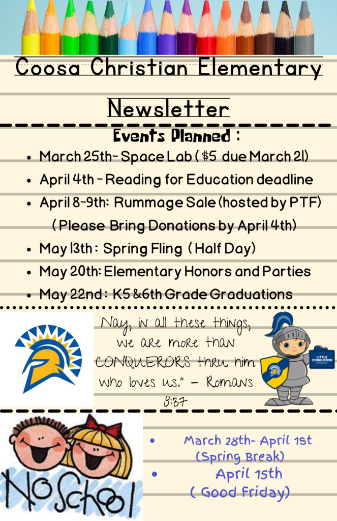 Please See Picture for Our Newsletter